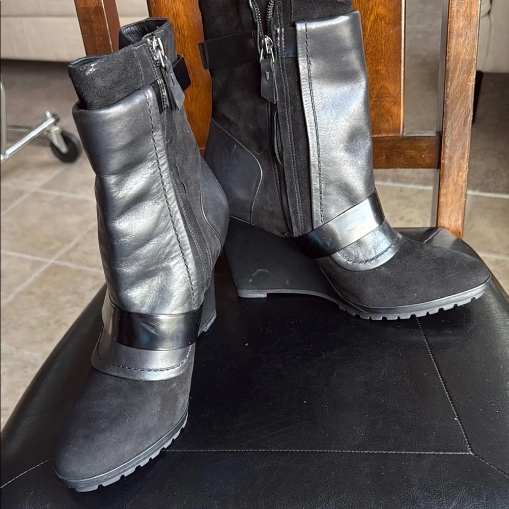 New 10 Crosby Derek Lam Black Women's Ankle Boots
